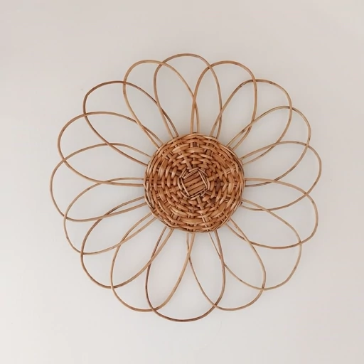 دیوارکوب حصیری طرح گل